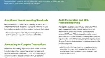 Technical Accounting Solutions One Sheet