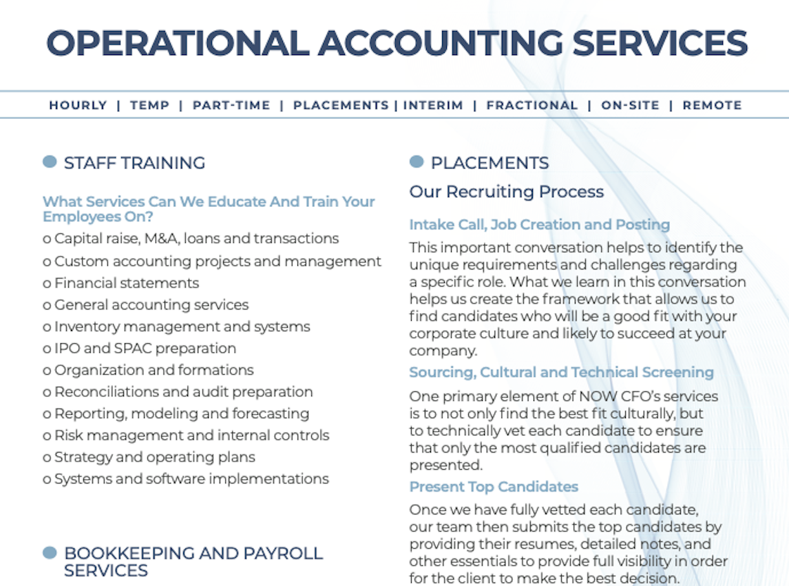 Operational Accounting
