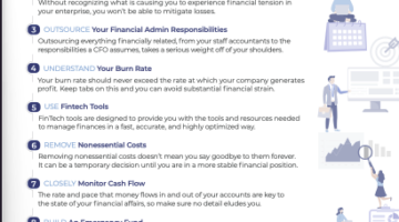 9 Ways to Ease Financial Stress in Your Business One Sheet