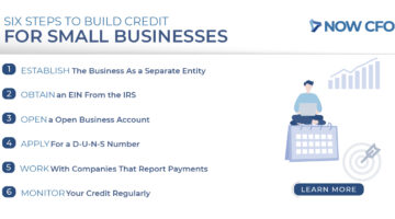 6 Steps to Build Credit for Small Businesses Social Post