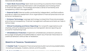 Financial Transparency for Trust and Accountability