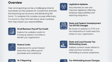 Strategies for Year-End Reporting 2024 One Sheet