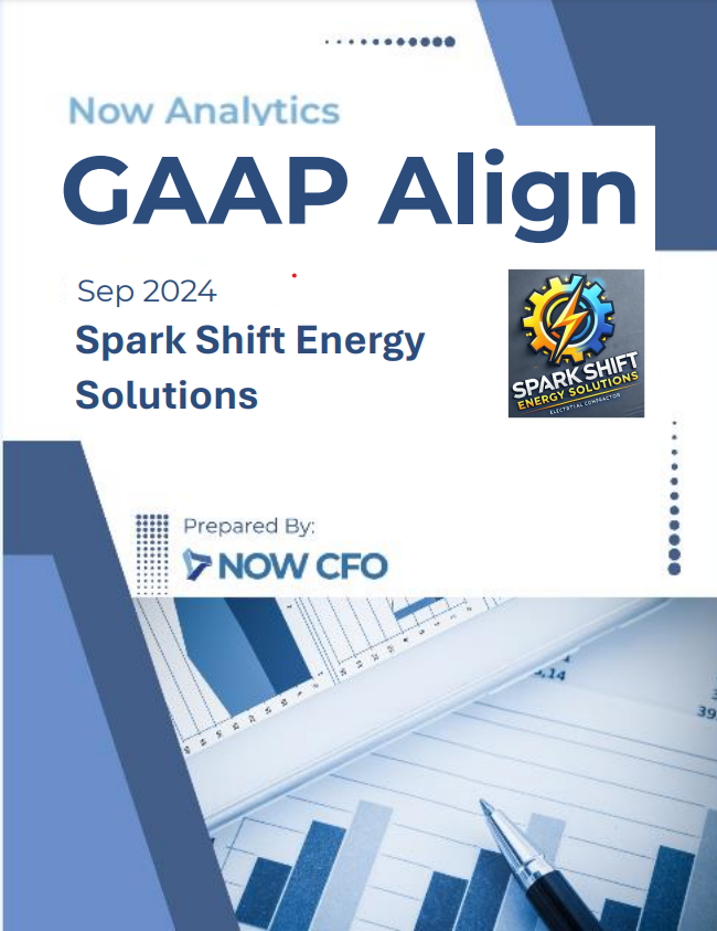 NOW Analytics GAAP Align Spark Shift Energy Solutions