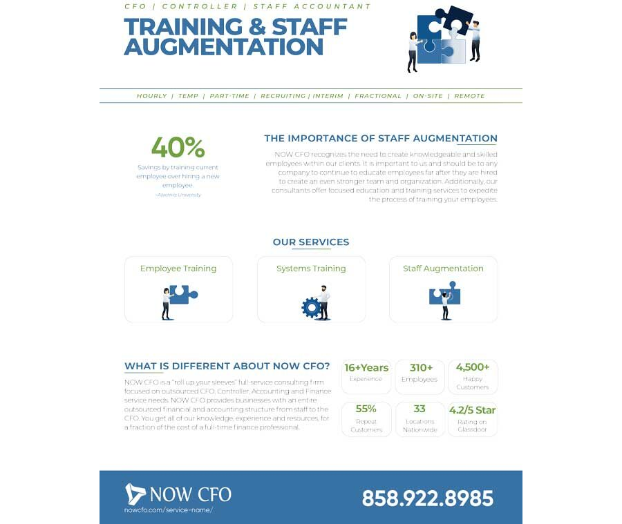 Training & Staff Augmentation One Sheet