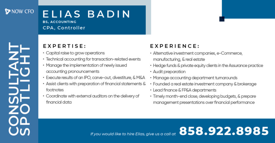 Consultant Spotlight: Elias Badin Social Post